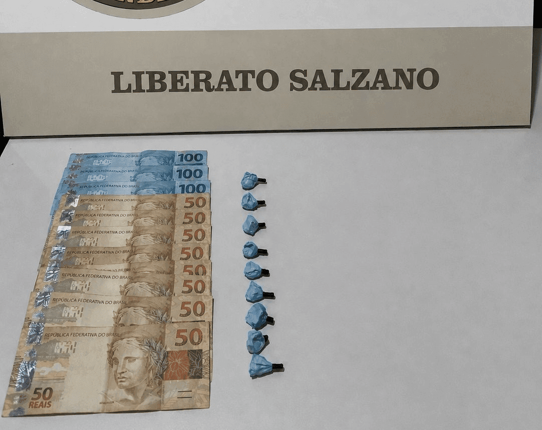 Homem é preso por tráfico de drogas no Distrito de Pinhalzinho em Liberato Salzano