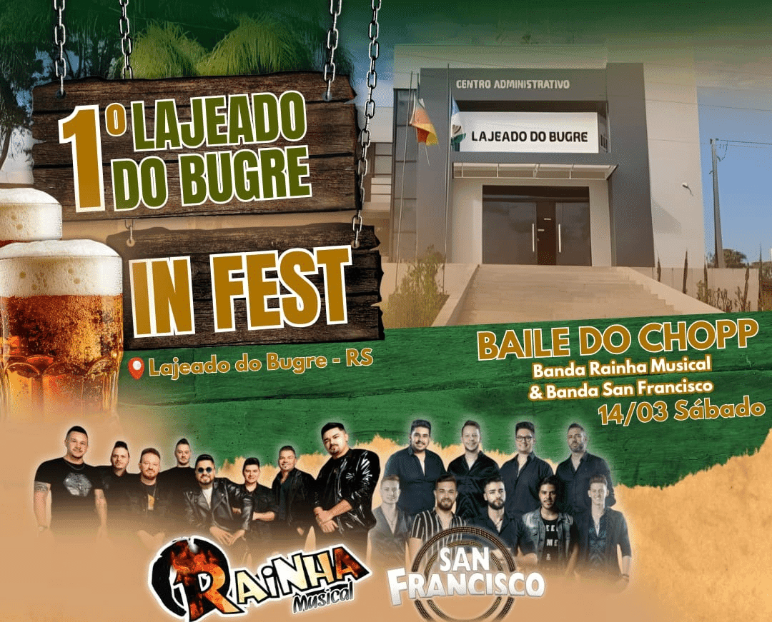 1º Lajeado do Bugre In Fest celebrará 34 anos de emancipação do município