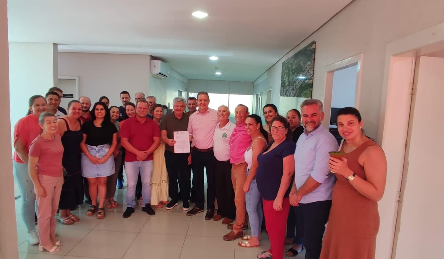 Secretário estadual da Agricultura visita o município de Liberato Salzano