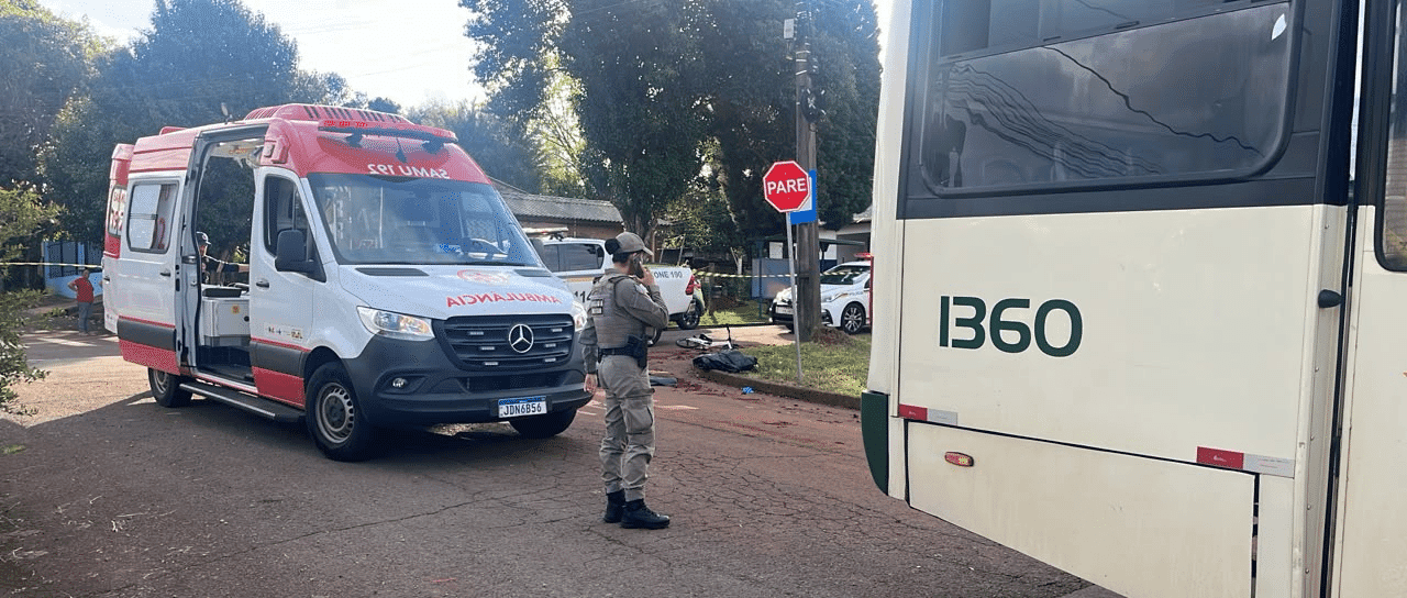 Criança de sete anos morre após ser atingida por ônibus em Passo Fundo