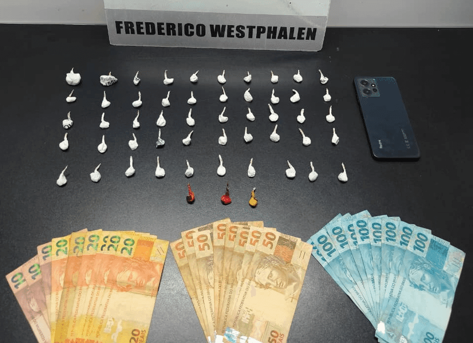 Jovem é preso em flagrante por tráfico de drogas em Frederico Westphalen
