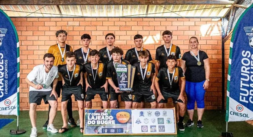 Escolinha de Cerro Grande é campeã em duas categorias da 2ª Copa CMD Lajeado do Bugre