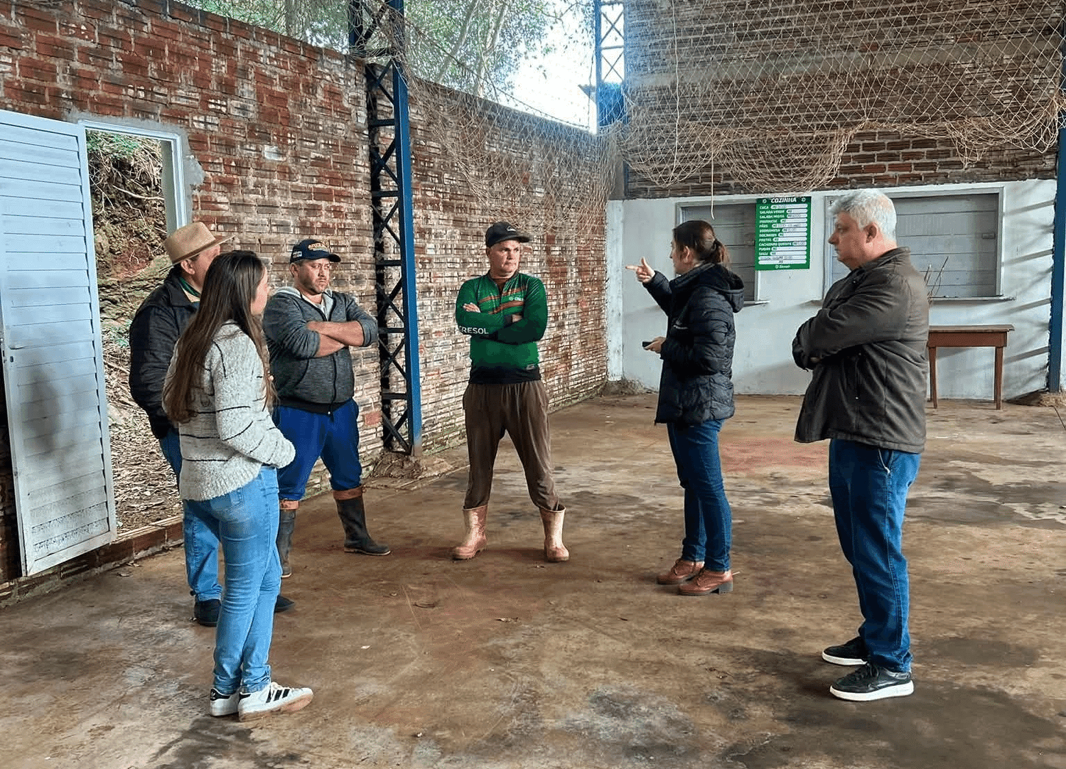Liberato Salzano inicia levantamentos para ampliação do salão comunitário da linha Barra Seca