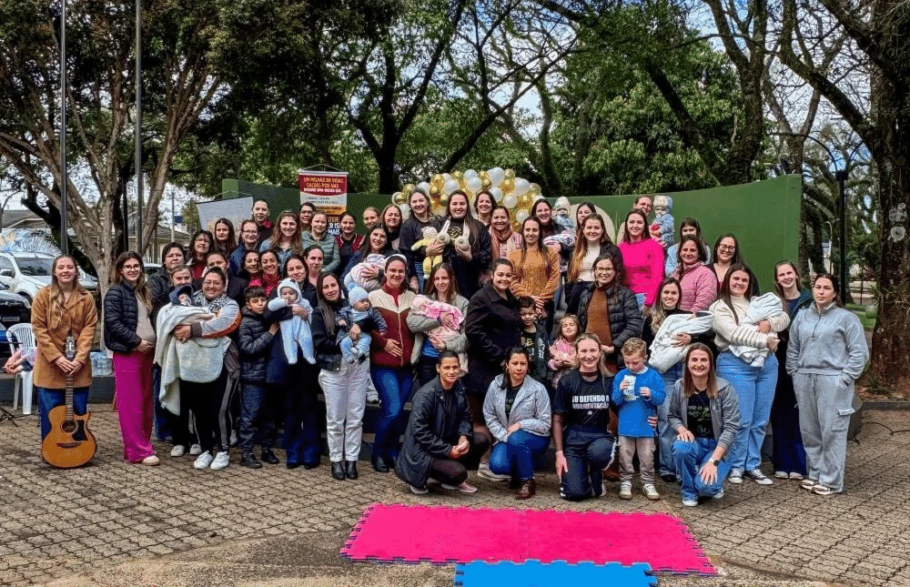 Rodeio Bonito e Pinhal reúnem mães na 1ª Manhã Dourada da Amamentação