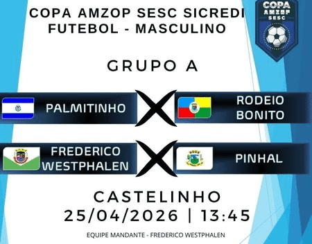 Rodeio Bonito e Pinhal vão a FW para disputa da segunda rodada da Copa Amzop