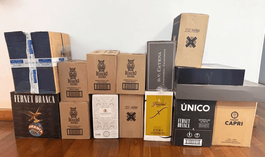 Receita Federal apreende 90 garrafas de bebidas argentinas em Três Passos