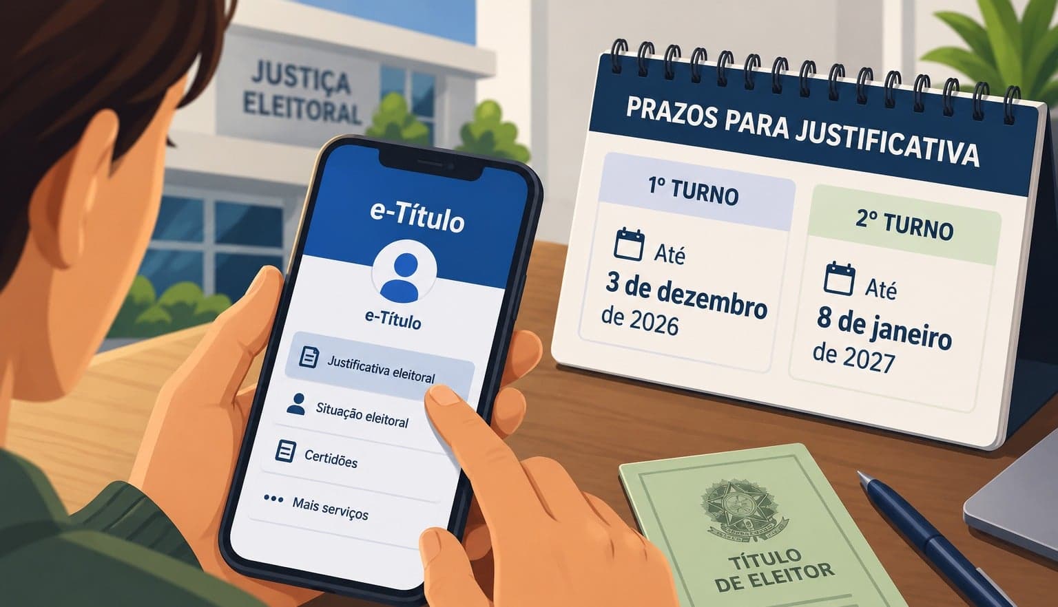 Eleitores têm até 8 de janeiro para justificar ausência no segundo turno