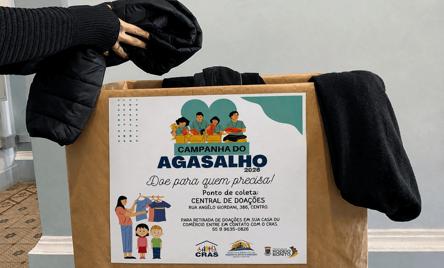 Rodeio Bonito inicia Campanha do Agasalho 2026 para atender famílias em vulnerabilidade