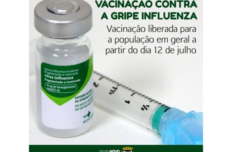 EM NOVO TIRADENTES VACINAÇÃO CONTRA A INFLUENZA SERÁ LIBERADA PARA POPULAÇÃO EM GERAL