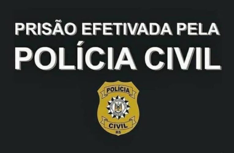 POLÍCIA CIVIL CUMPRE MANDADO DE PRISÃO E HOMEM É PRESO EM AMETISTA DO SUL