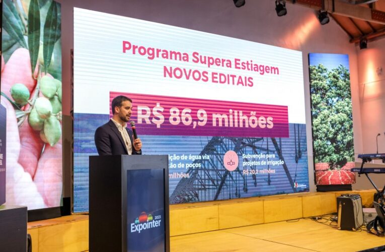 Estado destina mais de R$ 86 milhões para irrigação e distribuição de água