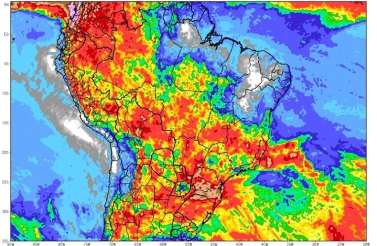 BRASIL PODE TER NOS PRÓXIMOS DIAS A SEMANA MAIS CHUVOSA EM SEIS MESES