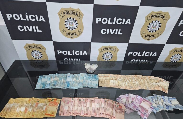 Polícia Civil de Iraí apreende mais de R$ 17 mil em ação de combate ao tráfico